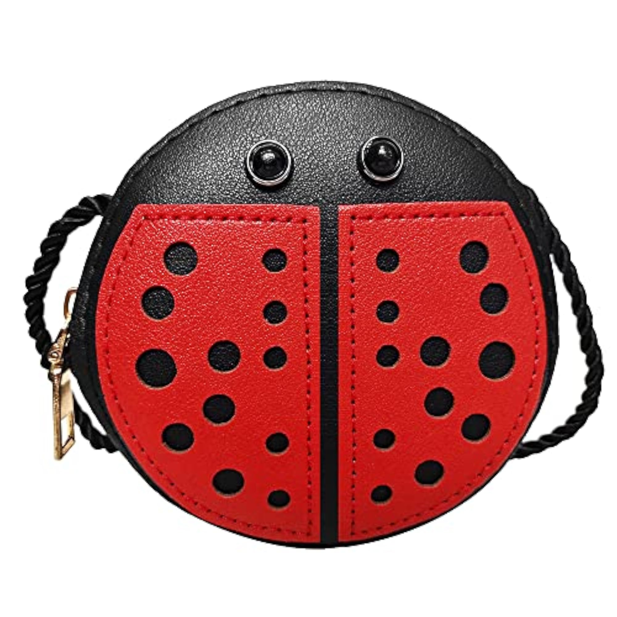 Girls' Ladybug Mini PU Leather Crossbody Bag Gift